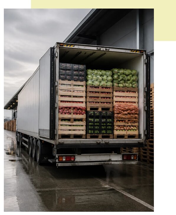 Перевозка плодоовощной продукции в Узловую по цене от 5093 р. | Агросервис-Злв